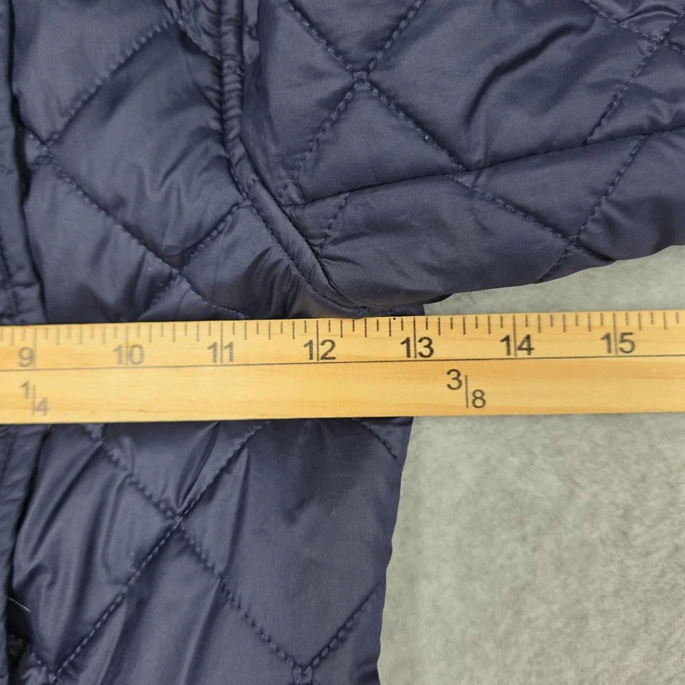 Polo Ralph Lauren Quilted Jacket Girls 5 Navy Blue Double Breasted Crest Button